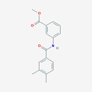 molecular formula C17H17NO3 B5553708 methyl 3-[(3,4-dimethylbenzoyl)amino]benzoate 