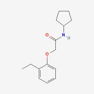 molecular formula C15H21NO2 B5553736 N-环戊基-2-(2-乙基苯氧基)乙酰胺 