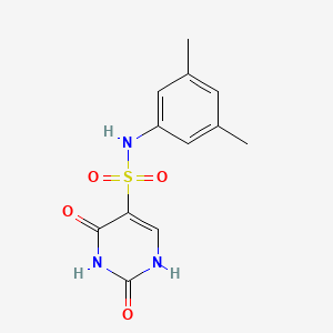molecular formula C12H13N3O4S B5553899 N-(3,5-二甲苯基)-2-羟基-6-氧代-1,6-二氢-5-嘧啶磺酰胺 