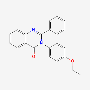 molecular formula C22H18N2O2 B5553910 3-(4-乙氧苯基)-2-苯基-4(3H)-喹唑啉酮 