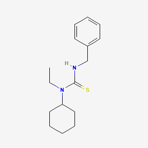 molecular formula C16H24N2S B5553945 N'-benzyl-N-cyclohexyl-N-ethylthiourea 