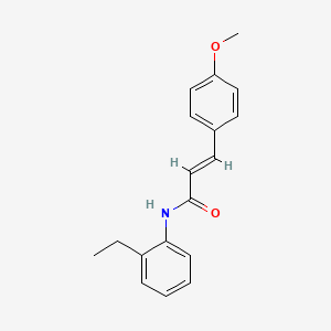 molecular formula C18H19NO2 B5554028 N-(2-乙基苯基)-3-(4-甲氧基苯基)丙烯酰胺 