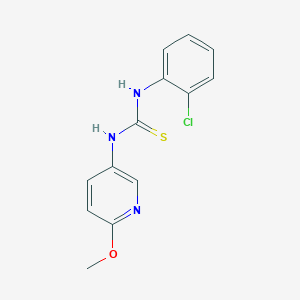 molecular formula C13H12ClN3OS B5554055 N-(2-氯苯基)-N'-(6-甲氧基-3-吡啶基)硫脲 