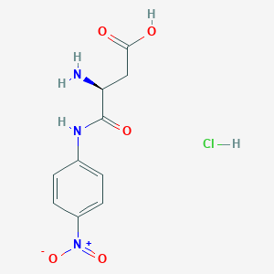 molecular formula C10H11N3O5*HCl B555410 (S)-3-氨基-4-((4-硝基苯基)氨基)-4-氧代丁酸盐酸盐 CAS No. 154564-03-1