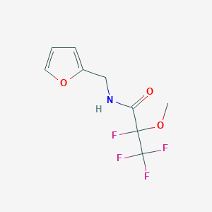 2,3,3,3-tetrafluoro-N-(2-furylmethyl)-2-methoxypropanamide