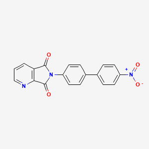 molecular formula C19H11N3O4 B5554142 6-(4'-nitro-4-biphenylyl)-5H-pyrrolo[3,4-b]pyridine-5,7(6H)-dione 