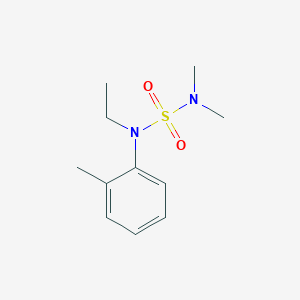 molecular formula C11H18N2O2S B5554191 N-ethyl-N',N'-dimethyl-N-(2-methylphenyl)sulfamide 