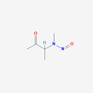 molecular formula C5H10N2O2 B055542 N-Methyl-N-(3-oxobutan-2-yl)nitrous amide CAS No. 118843-34-8