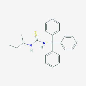 molecular formula C24H26N2S B5554204 N-(sec-butyl)-N'-tritylthiourea 