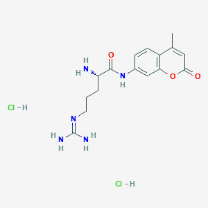 molecular formula C16H23Cl2N5O3 B555421 L-精氨酸 7-酰胺-4-甲基香豆素二盐酸盐 CAS No. 113712-08-6
