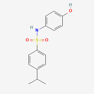 molecular formula C15H17NO3S B5554210 N-(4-hydroxyphenyl)-4-isopropylbenzenesulfonamide 