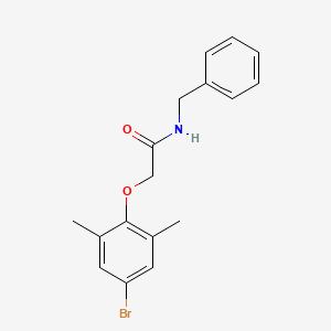 molecular formula C17H18BrNO2 B5554304 N-苄基-2-(4-溴-2,6-二甲基苯氧基)乙酰胺 