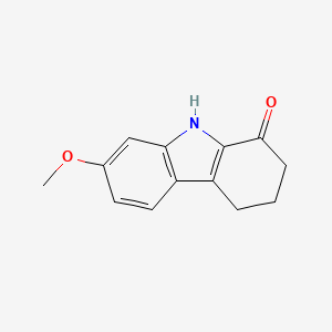 molecular formula C13H13NO2 B5554364 7-甲氧基-2,3,4,9-四氢-1H-咔唑-1-酮 