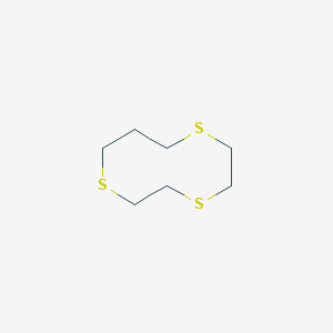 molecular formula C7H14S3 B055544 1,4,7-Trithiecane CAS No. 111381-84-1