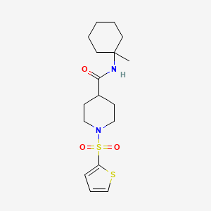 N-(1-methylcyclohexyl)-1-(2-thienylsulfonyl)-4-piperidinecarboxamide