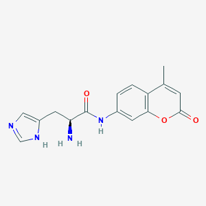 molecular formula C16H16N4O3 B555445 L-组氨酸 7-酰胺-4-甲基香豆素 CAS No. 191723-64-5