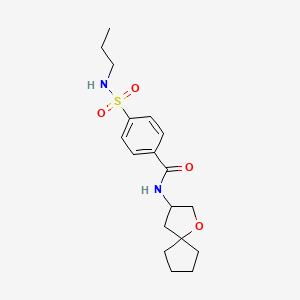 N-1-oxaspiro[4.4]non-3-yl-4-[(propylamino)sulfonyl]benzamide