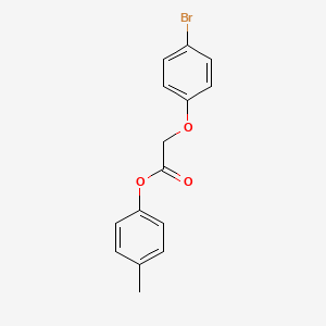 molecular formula C15H13BrO3 B5554534 4-甲基苯基（4-溴苯氧基）乙酸酯 