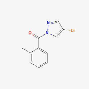 molecular formula C11H9BrN2O B5554571 4-bromo-1-(2-methylbenzoyl)-1H-pyrazole 