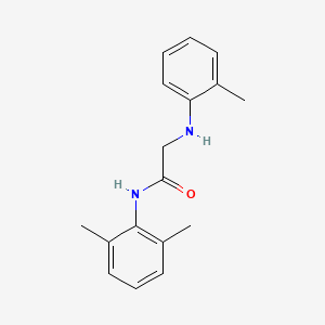 molecular formula C17H20N2O B5554613 N~1~-(2,6-dimethylphenyl)-N~2~-(2-methylphenyl)glycinamide 