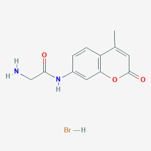 molecular formula C12H13BrN2O3 B555463 2-氨基-N-(4-甲基-2-氧代-2H-色烯-7-基)乙酰胺氢溴酸盐 CAS No. 113728-13-5