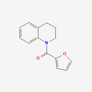 molecular formula C14H13NO2 B5554649 1-(2-furoyl)-1,2,3,4-tetrahydroquinoline 