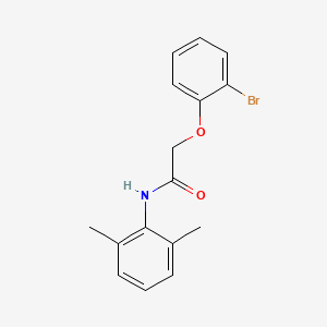 molecular formula C16H16BrNO2 B5554804 2-(2-bromophenoxy)-N-(2,6-dimethylphenyl)acetamide 