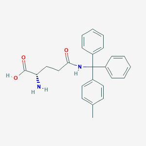 B555485 (2S)-2-amino-5-[[(4-methylphenyl)-diphenylmethyl]amino]-5-oxopentanoic acid CAS No. 144317-21-5