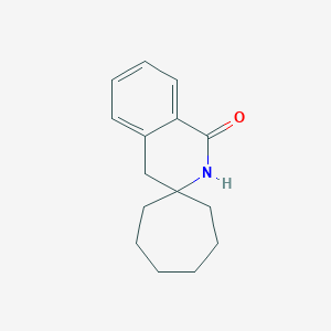 molecular formula C15H19NO B5554850 2'H-spiro[cycloheptane-1,3'-isoquinolin]-1'(4'H)-one 