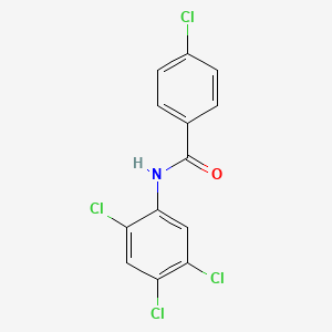 molecular formula C13H7Cl4NO B5554913 4-chloro-N-(2,4,5-trichlorophenyl)benzamide 