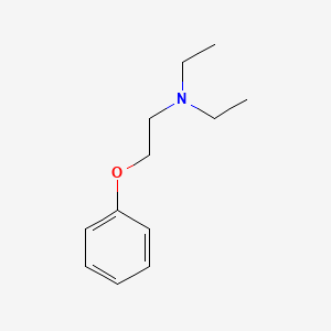 molecular formula C12H19NO B5555141 N,N-diethyl-2-phenoxyethanamine CAS No. 74-40-8