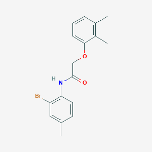 molecular formula C17H18BrNO2 B5555308 N-(2-溴-4-甲基苯基)-2-(2,3-二甲基苯氧基)乙酰胺 CAS No. 303116-99-6