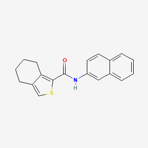 molecular formula C19H17NOS B5555348 N-2-naphthyl-4,5,6,7-tetrahydro-2-benzothiophene-1-carboxamide 