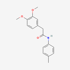 molecular formula C17H19NO3 B5555425 2-(3,4-dimethoxyphenyl)-N-(4-methylphenyl)acetamide 