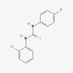 molecular formula C13H10ClFN2S B5555431 N-(2-chlorophenyl)-N'-(4-fluorophenyl)thiourea 