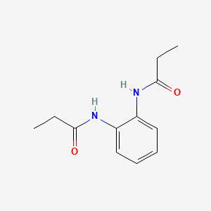 molecular formula C12H16N2O2 B5555459 N,N'-1,2-苯撑二丙酰胺 CAS No. 10268-76-5