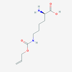molecular formula C10H18N2O4 B555552 (R)-6-(((烯丙氧基)羰基)氨基)-2-氨基己酸 CAS No. 274260-42-3