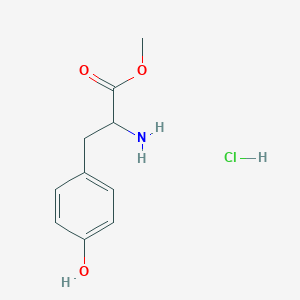 molecular formula C10H14ClNO3 B555554 Methyl 2-amino-3-(4-hydroxyphenyl)propanoate hydrochloride CAS No. 68697-61-0