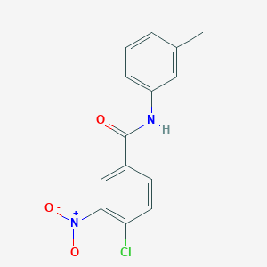 molecular formula C14H11ClN2O3 B5555630 4-chloro-N-(3-methylphenyl)-3-nitrobenzamide 