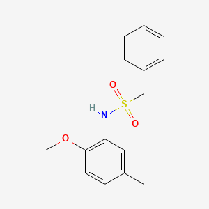 molecular formula C15H17NO3S B5555645 N-(2-甲氧基-5-甲基苯基)-1-苯甲磺酰胺 