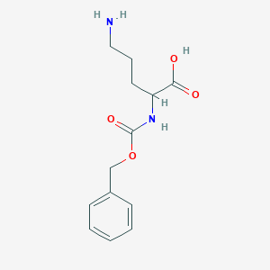 molecular formula C13H18N2O4 B555565 H-DL-鸟氨酸(Z)-OH CAS No. 70671-51-1
