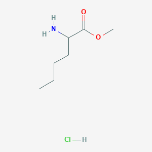 molecular formula C7H16ClNO2 B555566 2-氨基己酸甲酯盐酸盐 CAS No. 77300-48-2