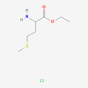 molecular formula C7H15ClNO2S- B555568 DL-Methionine ethyl ester hydrochloride CAS No. 6297-53-6