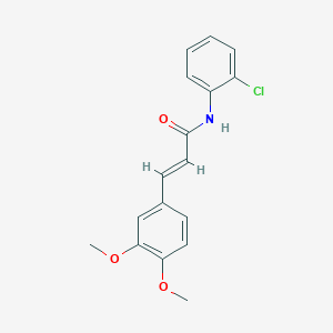 molecular formula C17H16ClNO3 B5555704 N-(2-chlorophenyl)-3-(3,4-dimethoxyphenyl)acrylamide 
