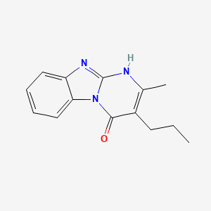 2-methyl-3-propylpyrimido[1,2-a]benzimidazol-4(1H)-one