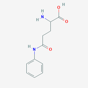 molecular formula C11H14N2O3 B555574 2-氨基-5-氧代-5-(苯基氨基)戊酸 CAS No. 4337-38-6