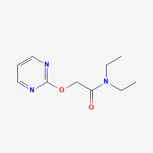 molecular formula C10H15N3O2 B5555749 N,N-diethyl-2-(2-pyrimidinyloxy)acetamide 