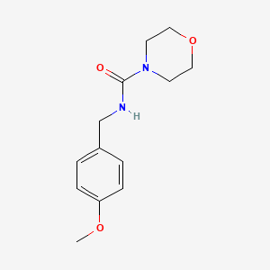 molecular formula C13H18N2O3 B5555846 N-(4-methoxybenzyl)-4-morpholinecarboxamide 