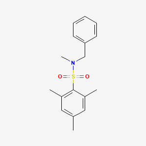 molecular formula C17H21NO2S B5555899 N-benzyl-N,2,4,6-tetramethylbenzenesulfonamide 