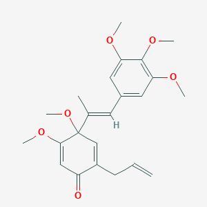 molecular formula C23H28O6 B055559 Hancinone C CAS No. 111843-10-8